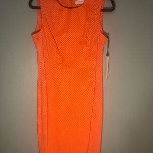 Orange Polka dot dress